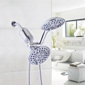 Juno 2 In 1 Waterfall/Rainfall Shower Head and Handheld Shower Faucet