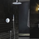 Juno Allora Rain Shower System with Handheld Shower Head