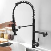 Juno Pistoia Kitchen Sink Faucet With Pull Down Mixer Tap