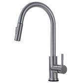 Juno 3 Function Touch Control Kitchen Faucet-Brushed
