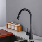 New Juno Matte Black Kitchen Faucet Single Handle Deck Mount Kitchen Faucet