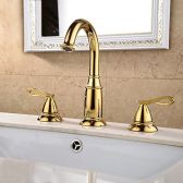 Juno Gold Finish Bathroom Sink Faucet