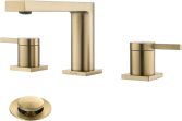 Juno New Solid Brass Bathroom Faucet Dual Handle with Popup Drain