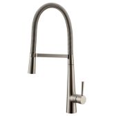 Juno Stylish Luxury Brushed Nickel Single Handle Kitchen Sink Faucet