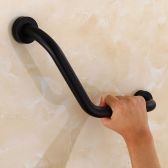 Juno Black Non-Slip Stainless steel Safety Support Grab Bar Bathtub Support For Elder Anti-Slip Handle Grip
