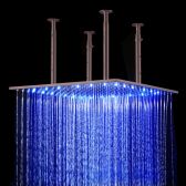Juno Luxury Oil Rubbed Bronze Color Changing LED Rain Shower Head