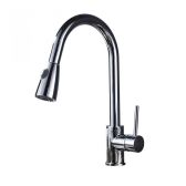Juno Pull Out Spray Mixer Tap Deck Mounted Kitchen Sink Faucet
