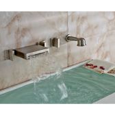 Juno Hand Shower & Triple Handle Bathtub Faucet 