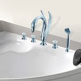 Juno Silver Plated Waterfall Bathroom Faucet