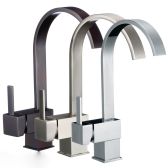 Juno Single Handle Bathroom / Kitchen Waterfall Sink Faucet Bronze / Nickel Brushed / Polished Chrome