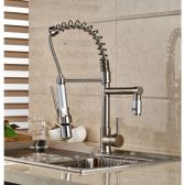 Juno Single Hole LED Nickle Kitchen Faucet Tap