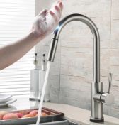 Juno Modern Pull Down Touch Sensor Kitchen Faucet