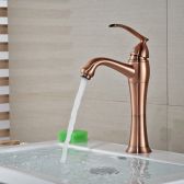 Juno Stylish Freestanding Polished Single Cap Handle Bathroom Sink Faucet 