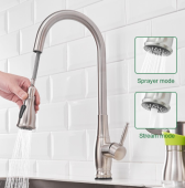 Stainless Steel Touch Control Kitchen Faucets Pull Down Sink Tap Smart Sensor Kitchen Mixer