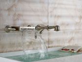 Juno Wall Mount Bathtub Waterfall Faucet with Hand Shower