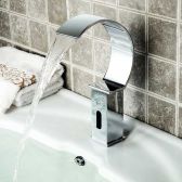 Juno Widespread Automatic Sensor Waterfall Bathroom Faucet   