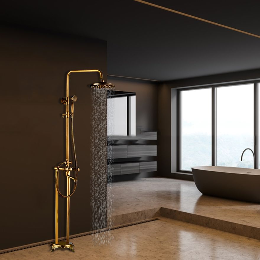 Freestanding Shower Head and Shower Faucet Combo: A Stylish and Practical Bathroom Solution, All in One Installation Manuals