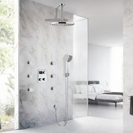 10 Thermostatic Digital Display shower system with hand shower System