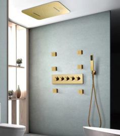 Juno Luxury Gold 5 Function Shower System