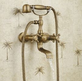 New Design Antique Bronze Bathtub Faucet Wall Mount Shower Faucet