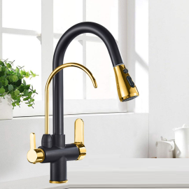 Double Nozzle Filtered Kitchen Removable Sprayer Drinking Water Kitchen Faucet