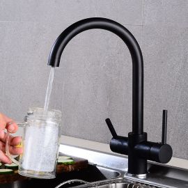 Dual handle kitchen faucet
