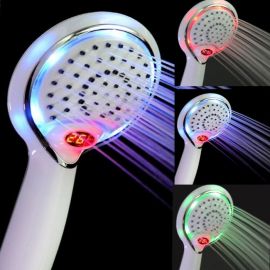 Charlie Temperature Controlled Digital Display Color Changing LED Handheld Shower head