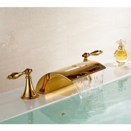 Juno Gold Chrome Finish Bathroom Basin Sink Faucet 