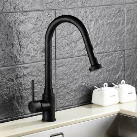 Juno Black Pull Out Shower Mixer Water Tap
