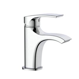 Juno Commercial Chrome Single Handle Waterfall Basin Faucet Deck Mounted