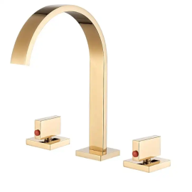 Juno Commercial Gold Bathroom Deck Mount Faucet