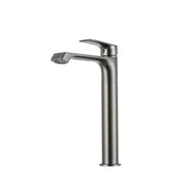 Juno Commercial Gun Gray Deck Mounted Single Handle Bathroom Faucet