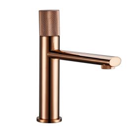 Juno Commercial Rose Gold Deck Mounted Single Handle Basin Faucet