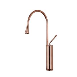 Juno Commercial Rose Gold Deck Mounted Single Handle Countertop Sink Faucet