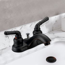 Designers Collection Dual Handle Bathroom Vanity Sink Faucet in Dark Oil Rubbed Bronze