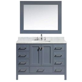 Juno 48 inch Bathroom Gray Vanity Set