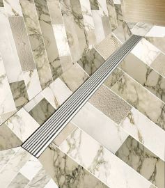 Solid Stainless Steel Bathroom Shower Linear Drain