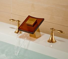 Bathroom Sink Faucet Gold Finish