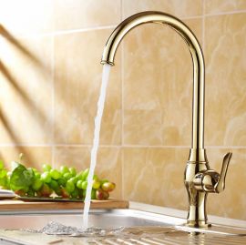 Gold Finish Kitchen Faucet