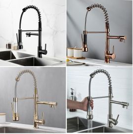 Chrome Finish commercial kitchen faucet with spray