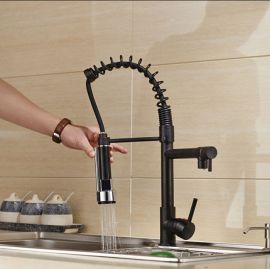 Oil Rubbed Bronze Kitchen Faucet Pull Down Spray
