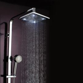 led shower set with hand shower