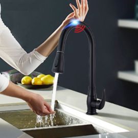 Stainless Steel Pull Out Sensor Touch Control Kitchen Faucet Mixer Tap