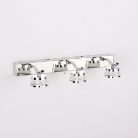 Juno New Chrome  Wall LED Vanity Lampshade Cool White Bathroom Mirror Lights 