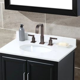 Widespread Dual Handle Deck Mount Bathroom Sink Faucet Oil Rubbed Bronze