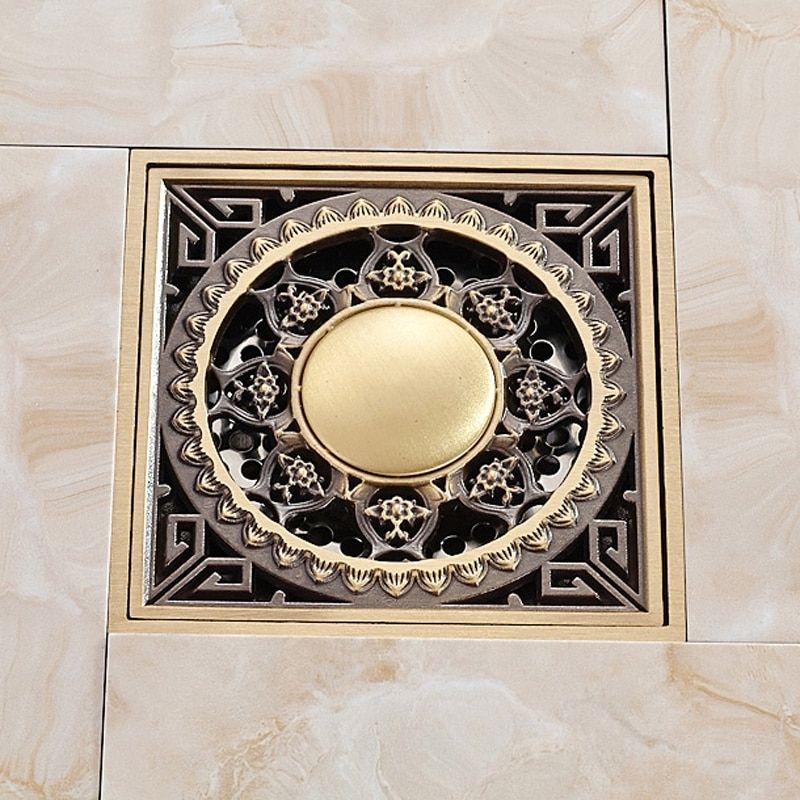 Brass Bathroom Floor Drain Cover