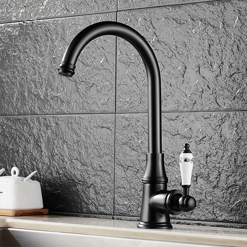 Swivel Spout Dual Handles Kitchen/Bathroom Basin Sink Brass Faucet Mixer Taps 