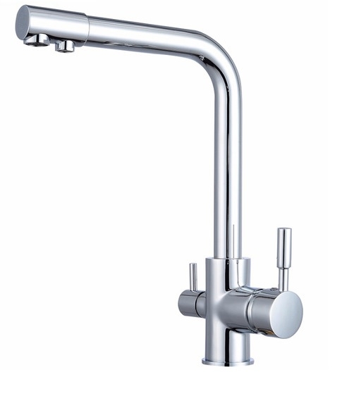 Dual Handle 360 Degree Rotation Purification Kitchen Sink Faucet
