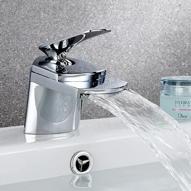 Eva Waterfall Bathroom Sink Faucet Single Handle Mixer Tap