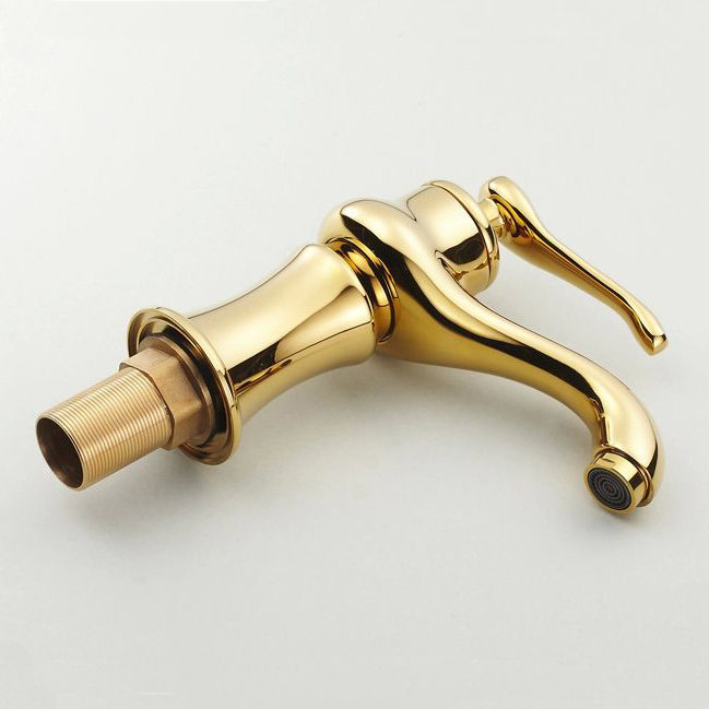 New Gold Finish Bathroom and Kitchen Sink Faucet